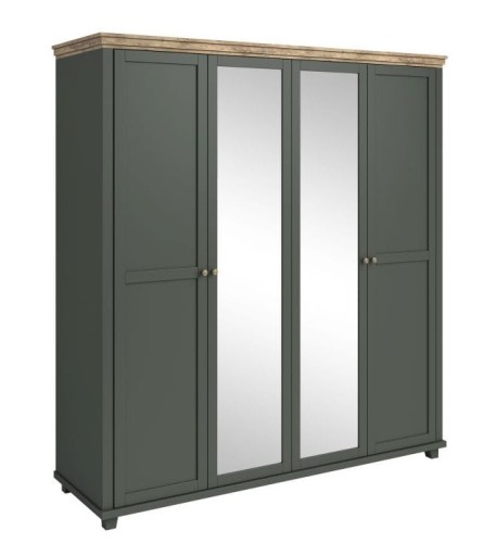 4drzwiowa-szafa-uchylna-z-lustrem-butelkowa-zielen-200cm-EVORA-sklep-kenixnl.eu