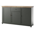 komoda-160cm-EVORA-do-salonu-butelkowa-zielen-drewniany-blat-sklep-kenixnl.eu