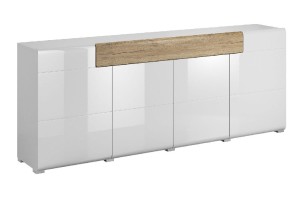 Komoda TOLEDO 25 biały połysk + san remo