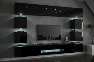 Meblościanka CONCEPT  80 czarny dostawa do 10 dni