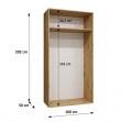 szafa-uchylna-100cm-z-lustrami-KRIS-sklep-kenixnl.eu