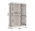 biala-szafa-przesuwna-120cm-z-szufladami-i-lustrem-LAGO-120cm-sklep-kenixnl.eu