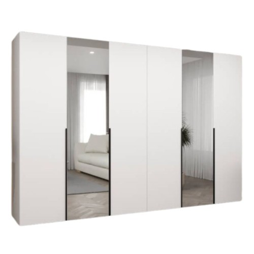 biala-szafa-uchylna-300cm-z-lustrami-ALICANTE-sklep-kenixnl.eu