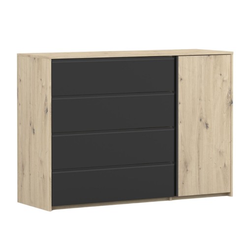 nowoczesna-komoda-100cm-z-szufladami-czarny-artisan-AURA-sklep-kenixnl.eu
