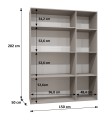 szafa-uchylna-150-LORENZO-z-lustrami-LORENZO-sklep-kenixnl.eu