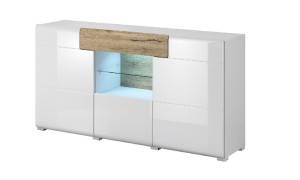 Komoda TOLEDO TYP 26 BIAŁY POŁYSK + SAN REMO.