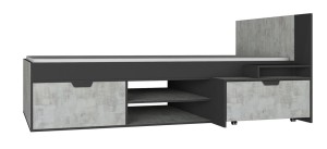 Łóżko NANO System 13 Grafit/Enigma