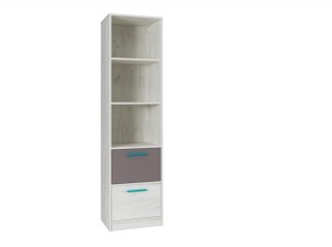 Regał / Słupek wąski REST TYP R08 dąb craft + popiel