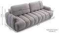 sofa rozkładana_kanapa z funkcją spania_nowoczesna kanapa_KenixNL_Meble z Polski