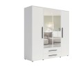 szafa maxione 200_szafa 4 drzwiowa_duża szafa z lustrem_szafa z szufladami_nowoczesna szafa do sypialni_szafa biały mat_szafa czarny mat_szafa dąb artisan_szafa cashmere_meble maxione