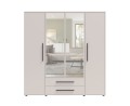 szafa maxione 200_szafa 4 drzwiowa_duża szafa z lustrem_szafa z szufladami_nowoczesna szafa do sypialni_szafa biały mat_szafa czarny mat_szafa dąb artisan_szafa cashmere_meble maxione