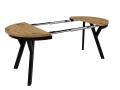 stół dax_stół rozkładany 90 cm_stół 190 cm_stół do jadalni_stół dąb artisan nowoczesny_stół rozkładany okrągły_stół z metalowymi nogami_stół do salonu_nowoczesny stół rozkładany