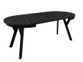 stół dax_stół rozkładany 90 cm_stół 190 cm_stół do jadalni_stół marmur czarny nowoczesny_stół rozkładany okrągły_stół z metalowymi nogami_stół do salonu_nowoczesny stół rozkładany