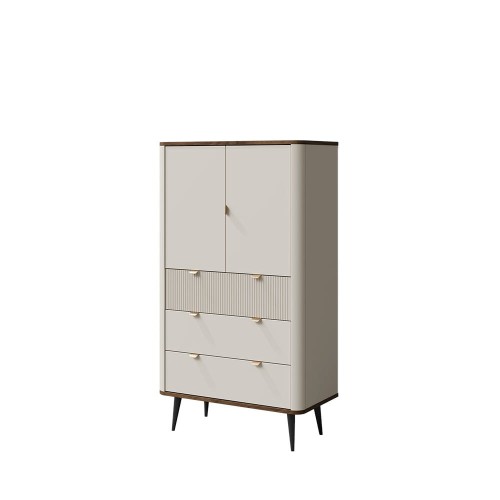 komoda marly_komoda wysoka kaszmir_komoda kaszmir orzech_nowoczesna komoda 90 cm_komoda z szufladami_meble marly_komoda kaszmir szary kamień
